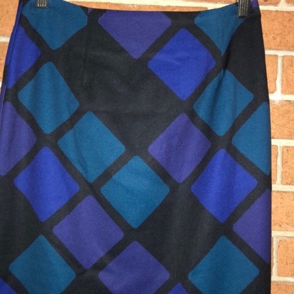 💙BIANCO NERO💙WINDOWPANE REISNER  PENCIL SKIRT💙 - Picture 2 of 8